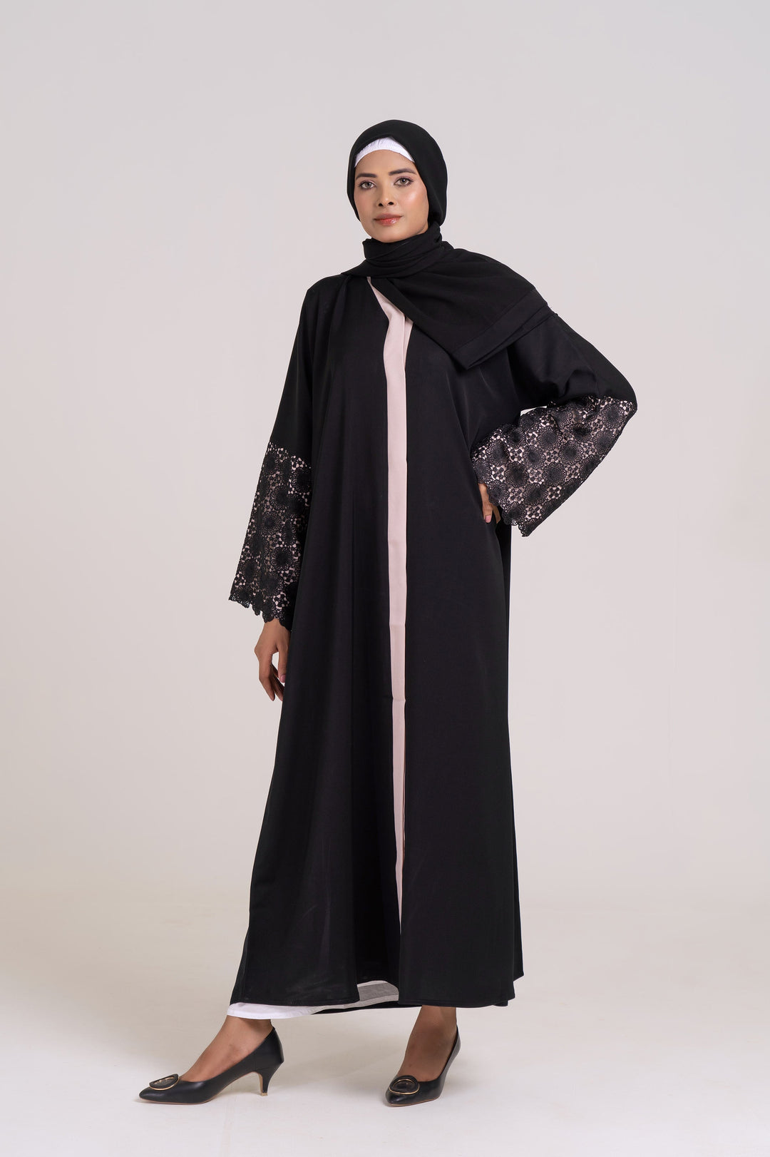 Lunar Grace Buttoned Abaya