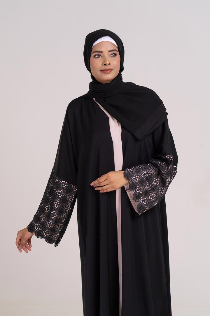 Lunar Grace Buttoned Abaya