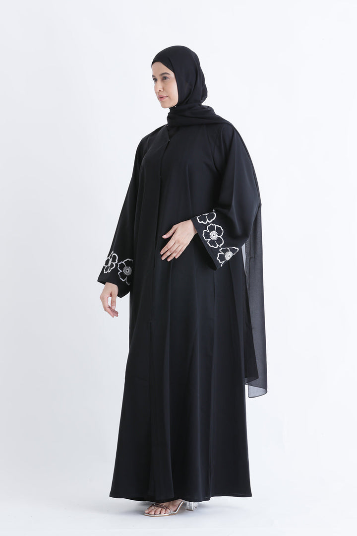 Classic Charm Buttoned Abaya
