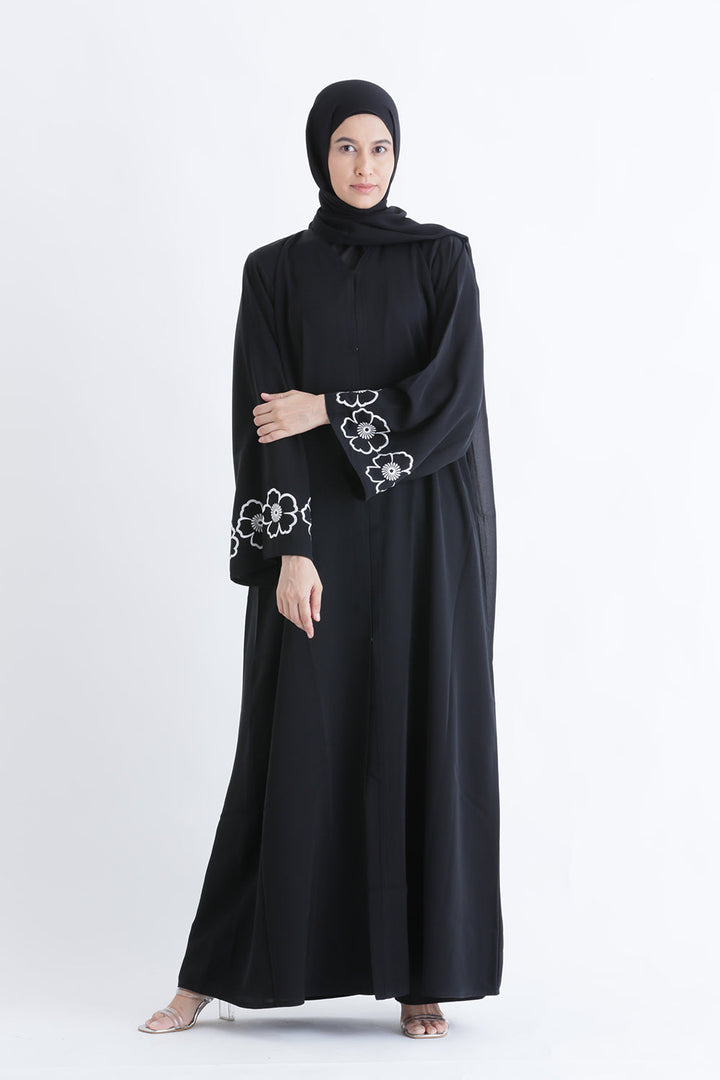 Classic Charm Buttoned Abaya