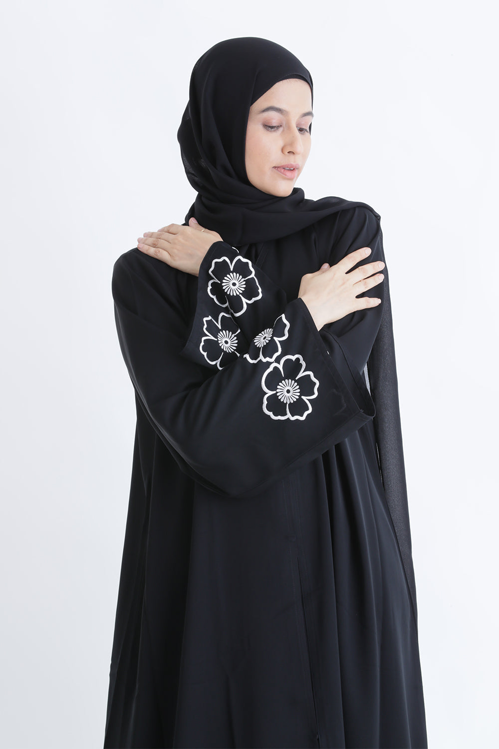 Classic Charm Buttoned Abaya