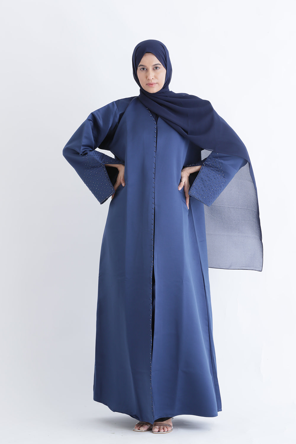 Royal Mist Open Abaya