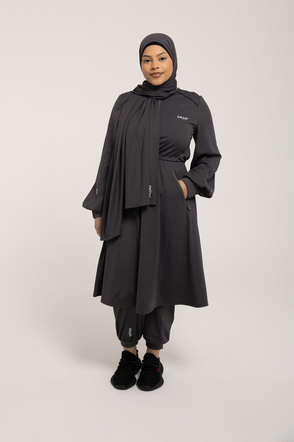 SMAMZ Modest Gymwear Top Grey