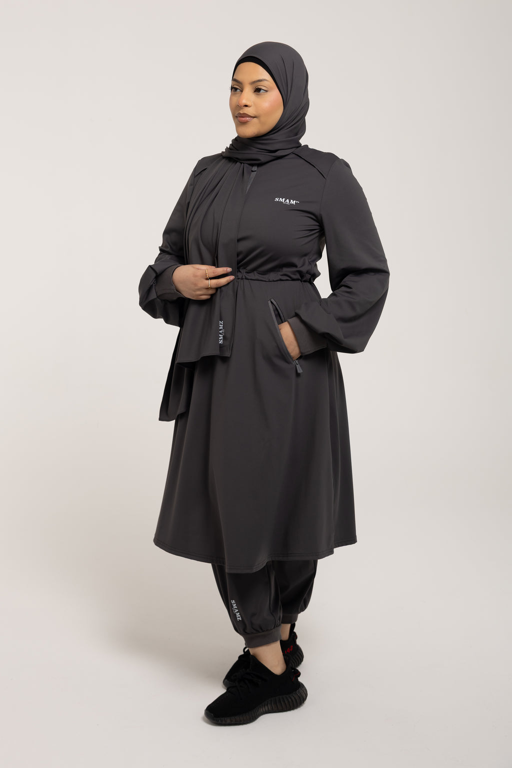 SMAMZ Modest Gymwear Top Grey