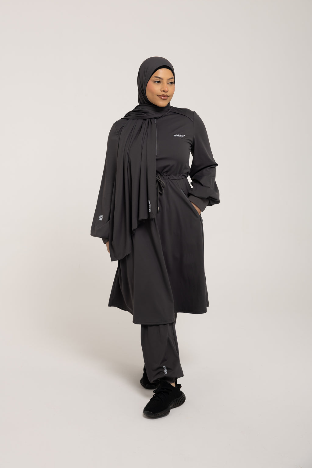 SMAMZ Modest Gymwear Top Grey