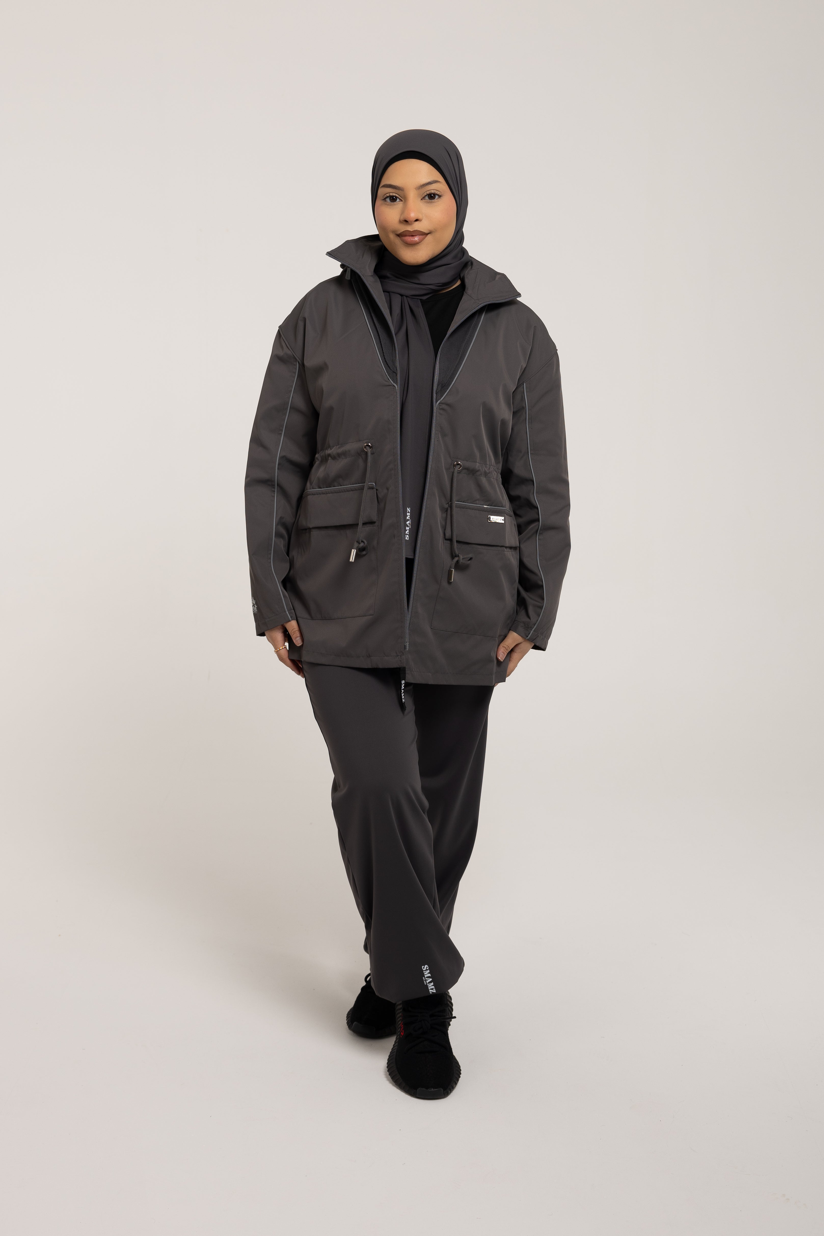 SMAMZ Modest Gymwear Jacket Grey