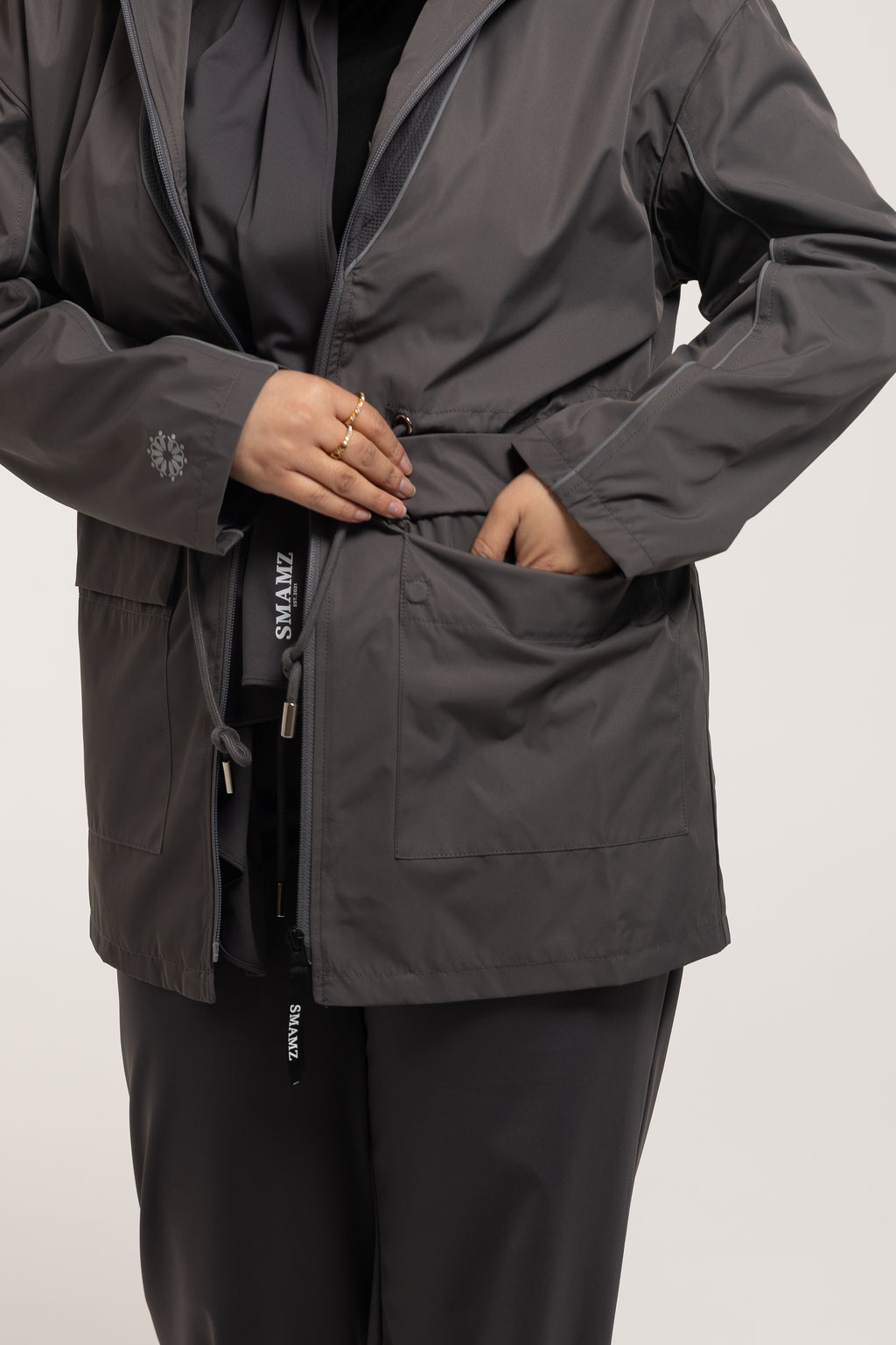 SMAMZ Modest Gymwear Jacket Grey