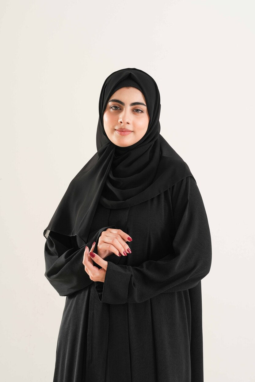 Black Georgette Hijab