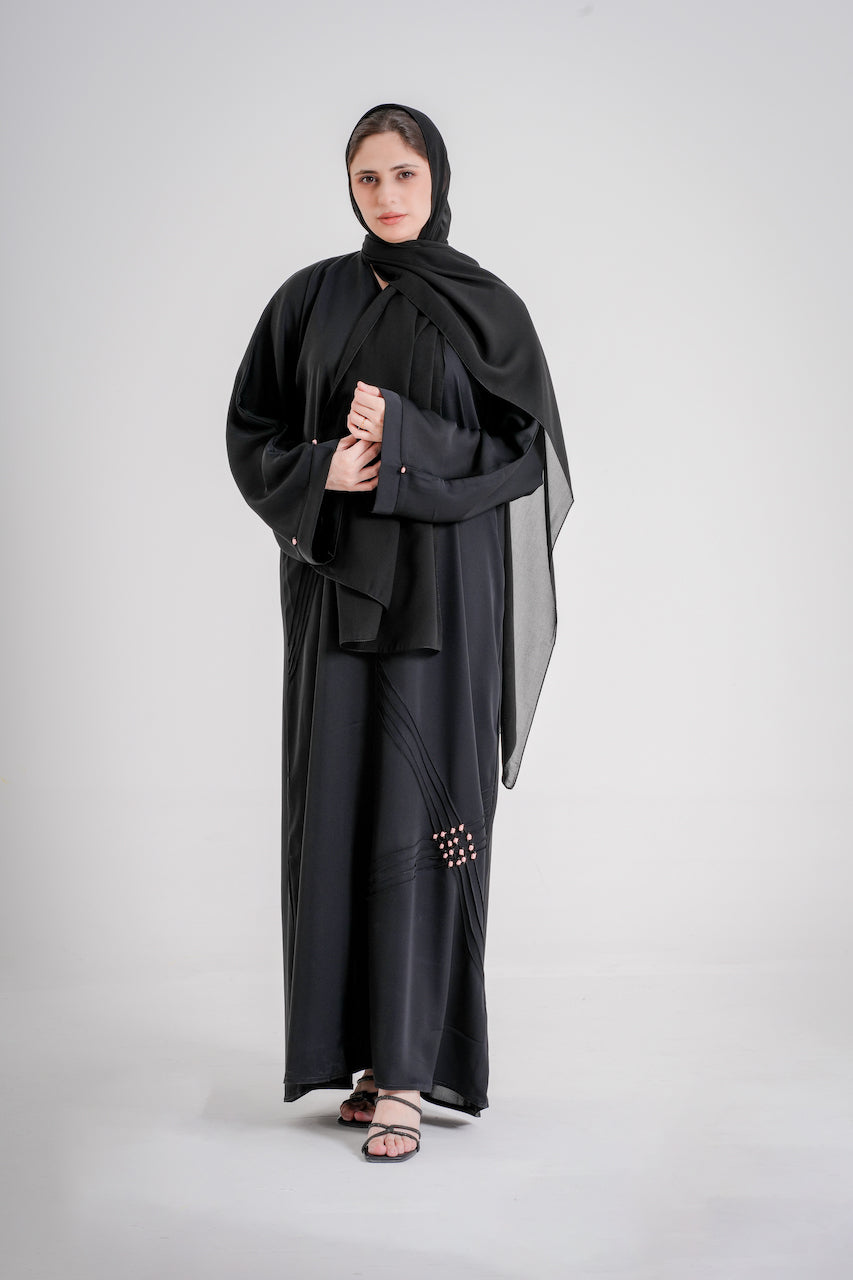 Amna Black Abaya