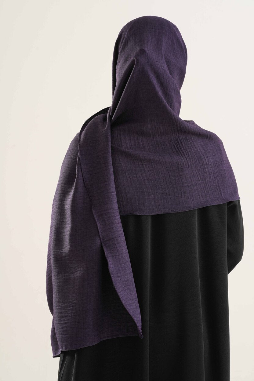Deep Purple Cotton Hijab