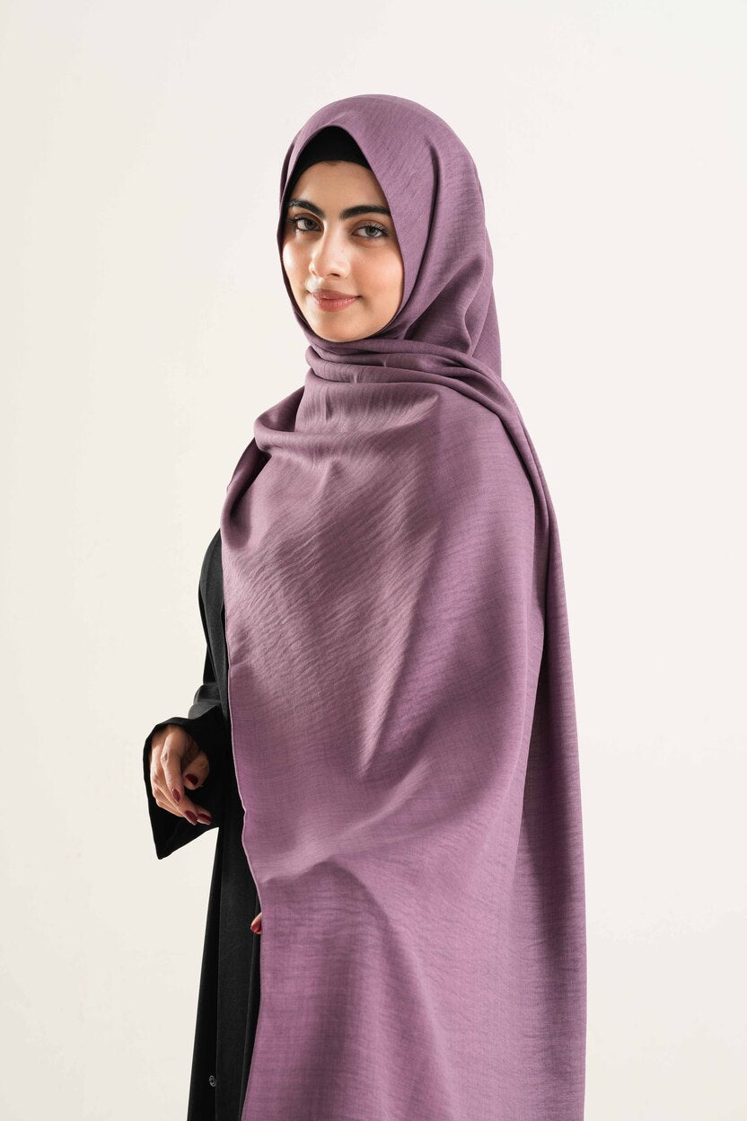 Plum Cotton Hijab