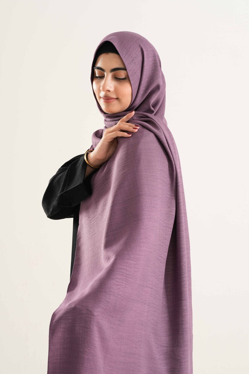 Plum Cotton Hijab