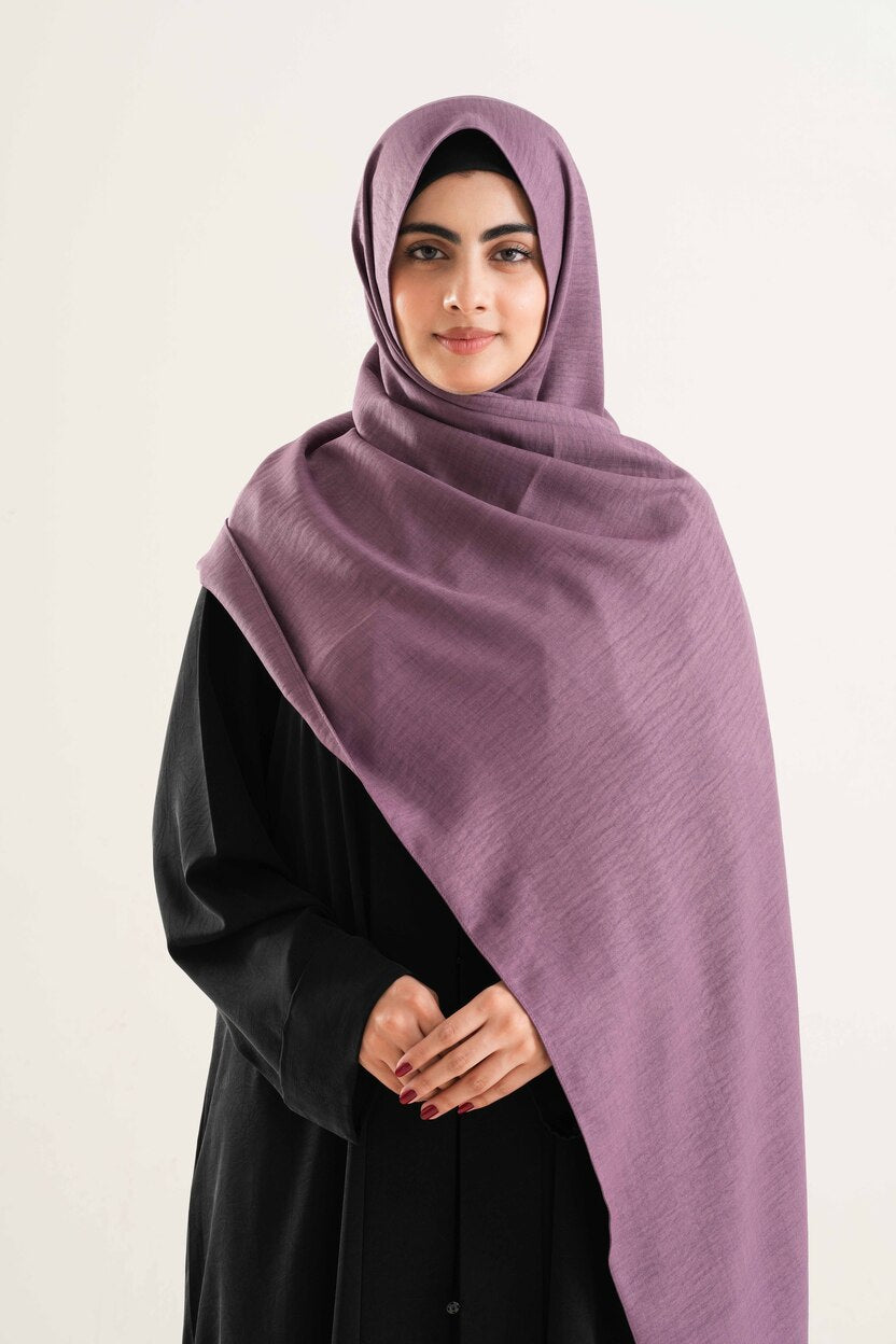 Plum Cotton Hijab