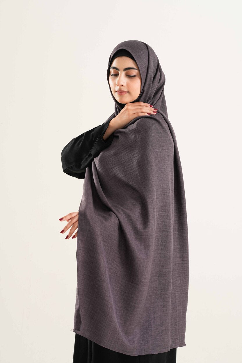Deep Taupe Cotton hijab