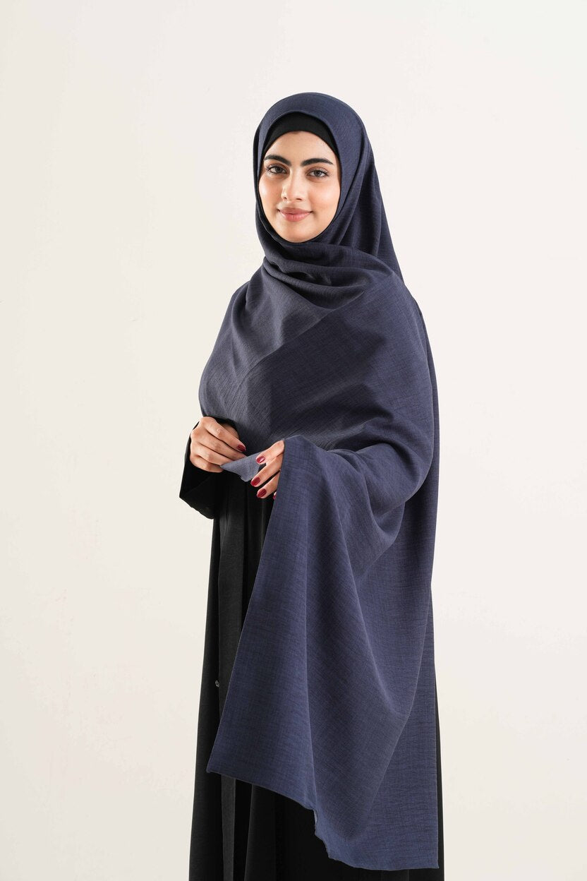 Blue Cotton Hijab