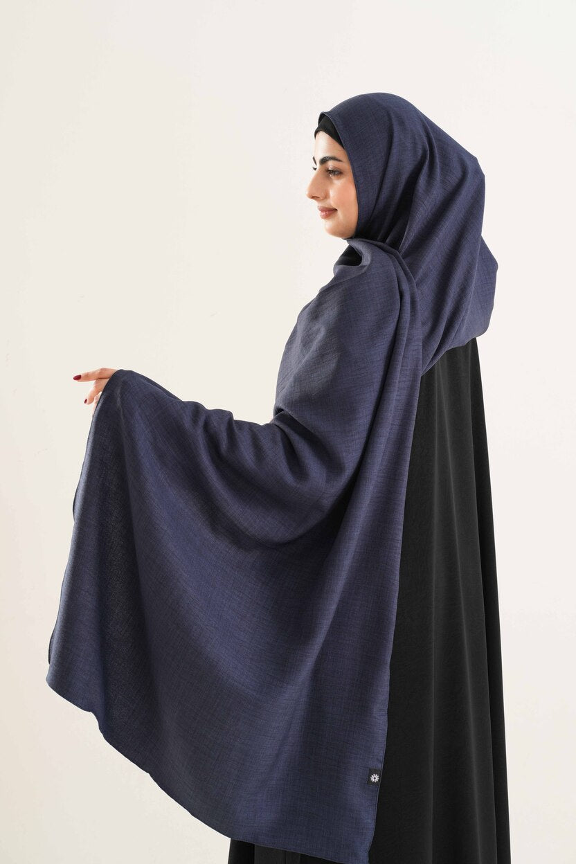 Blue Cotton Hijab