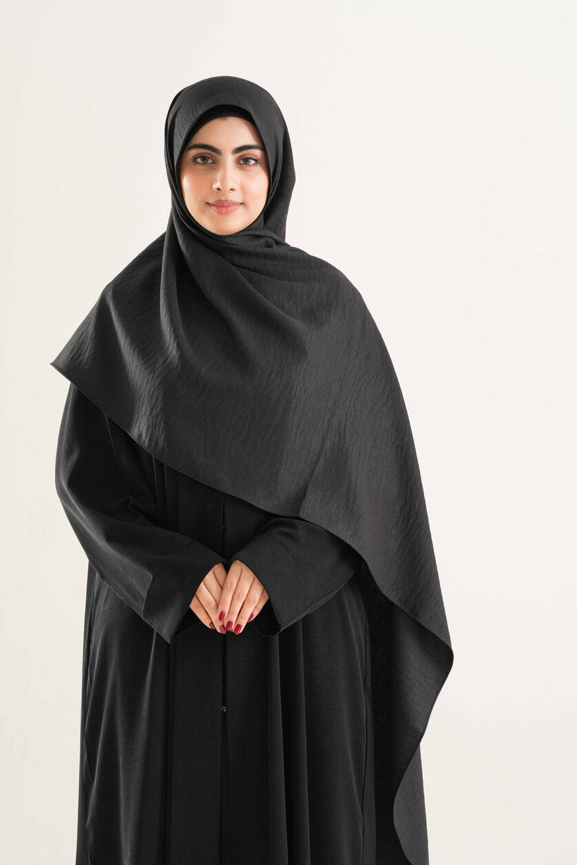 Black Cotton Hijab