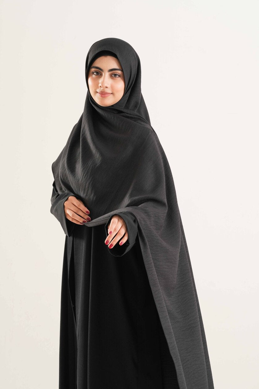 Black Cotton Hijab