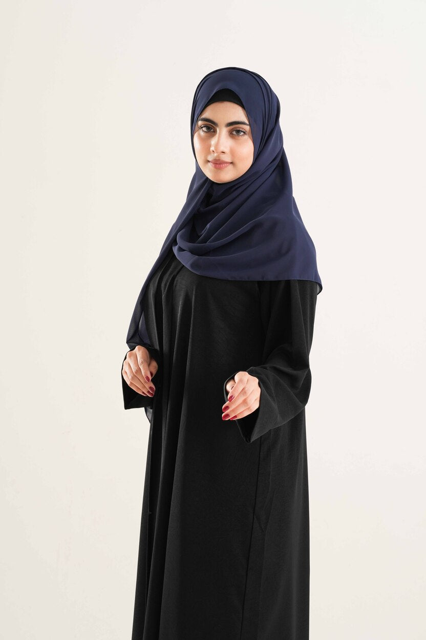 Navy Chiffon Hijab