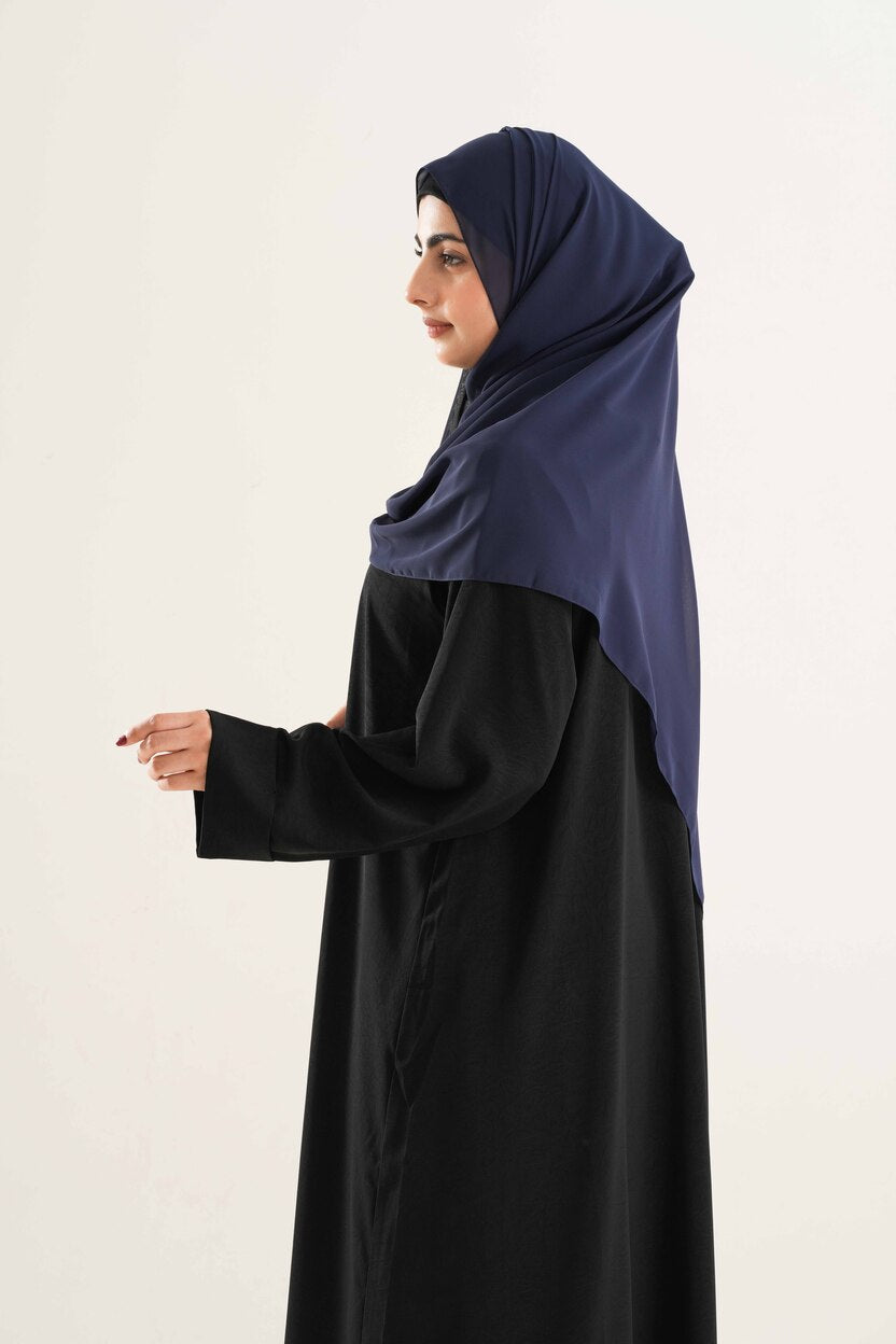 Navy Chiffon Hijab