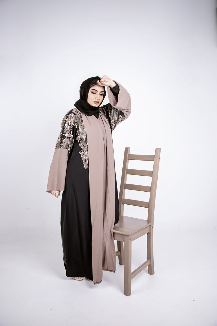 Golden-Mirage-Abaya,Golden-Abaya,Miraj-Abaya
