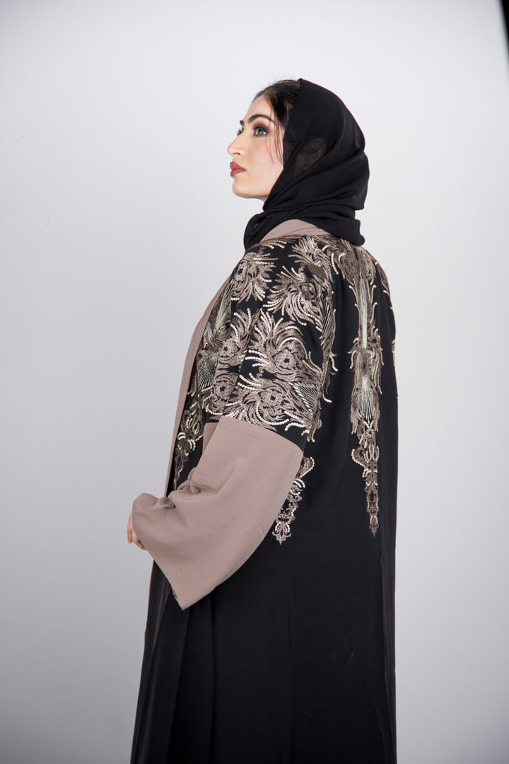 Golden-Mirage-Abaya,Golden-Abaya,Miraj-Abaya