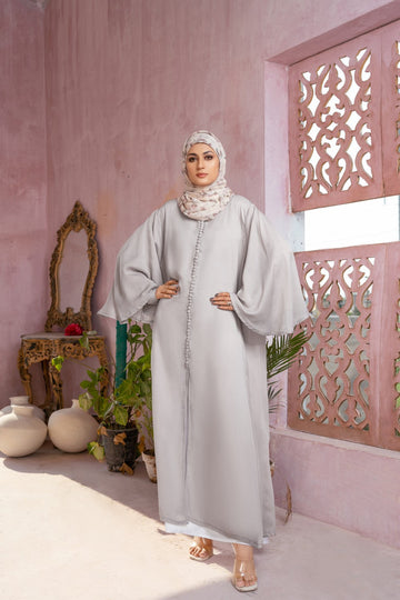Ivory Buttoned Dress