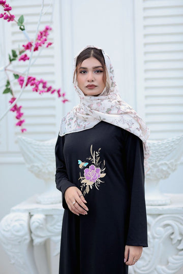 Eclipse Marble Black Long Dress