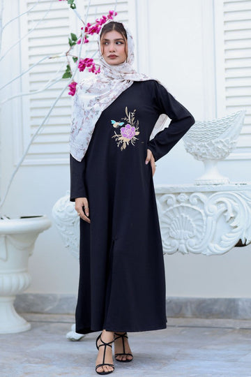 Eclipse Marble Black Long Dress