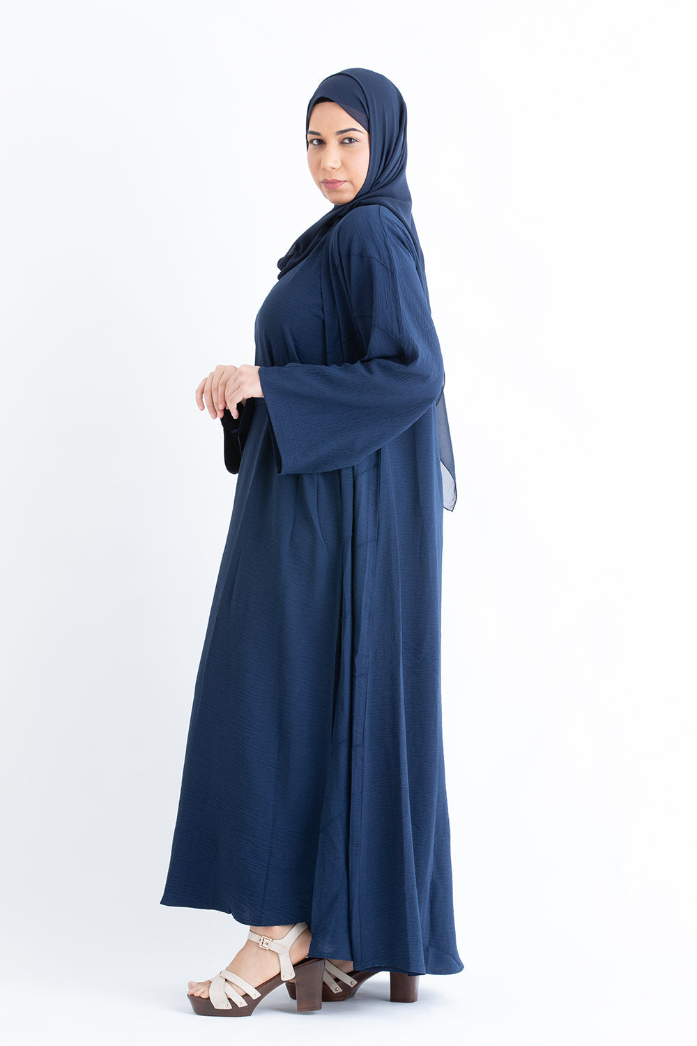 Sapphire Blue 3 Piece Abaya
