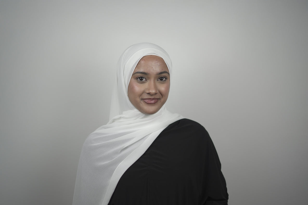 Chiffon Hijab White