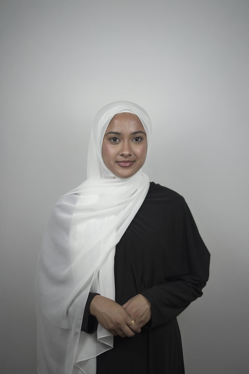 Chiffon Hijab White