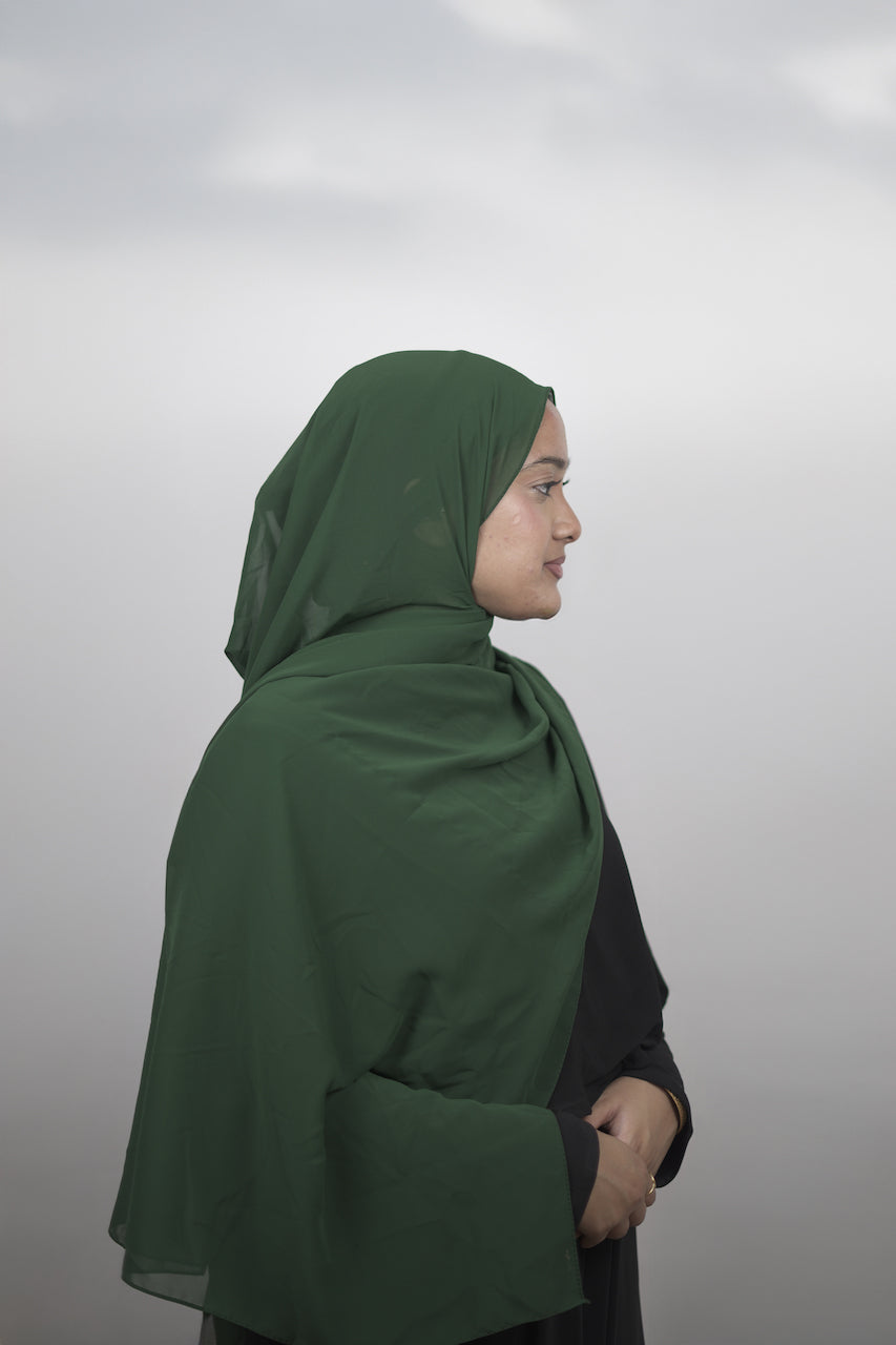 Chiffon Hijab Green