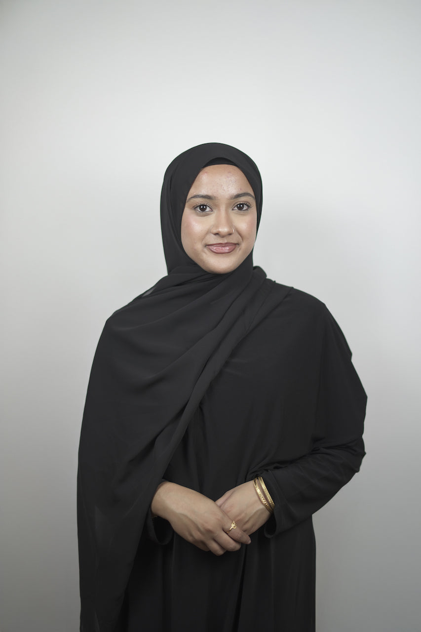 Chiffon Hijab Black