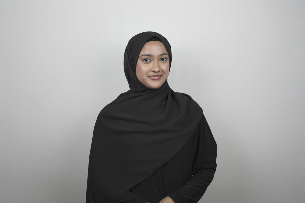 Chiffon Hijab Black
